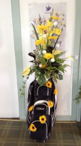 Golf bag arrangment
