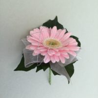 Pink Gerbera buttonhole