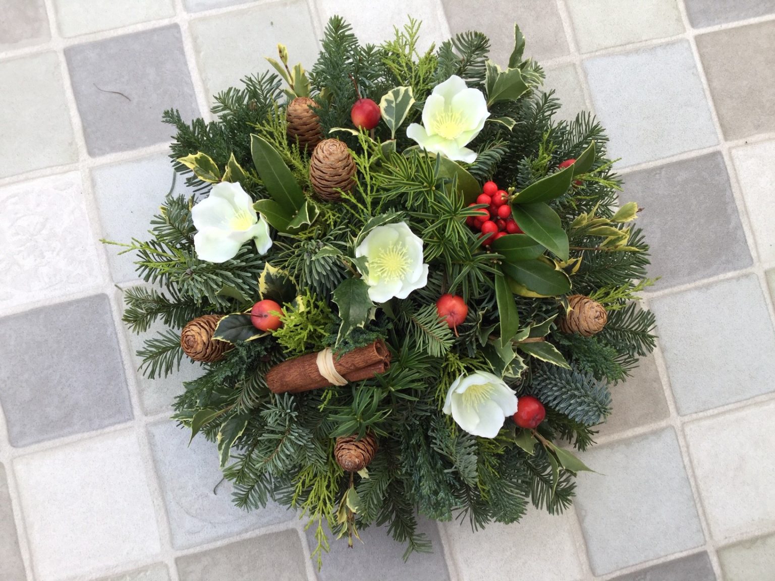 Christmas Grave Posies Hilary West Florist